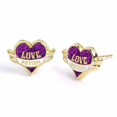 Official Harry Potter Gold plated Love Potion Stud Earrings WES0053