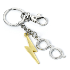 Official Harry Potter Glasses & Lightning Bolt Keyring KH0176