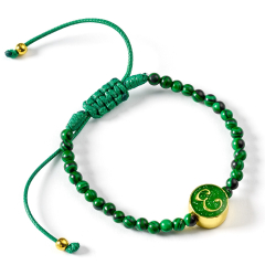 Wicked Elphaba Green Malachite Friendship Bracelet 