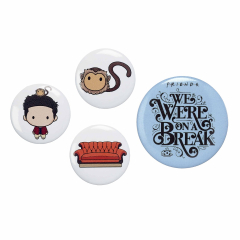 Official Friends Ross Button Badge Set FTB0010