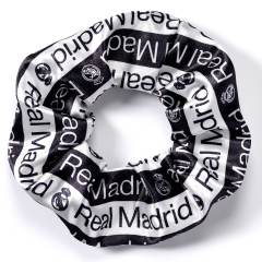 Real Madrid Black and White Logo Hair Scrunchie