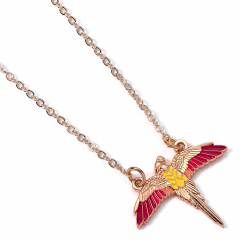 Official Harry Potter Rose Gold Plated Fawkes Necklace WN000113